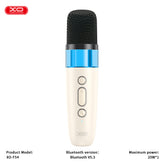 XO F54 Ηχείο Glossy Cool Light K-Song 20W με Μικρόφωνο